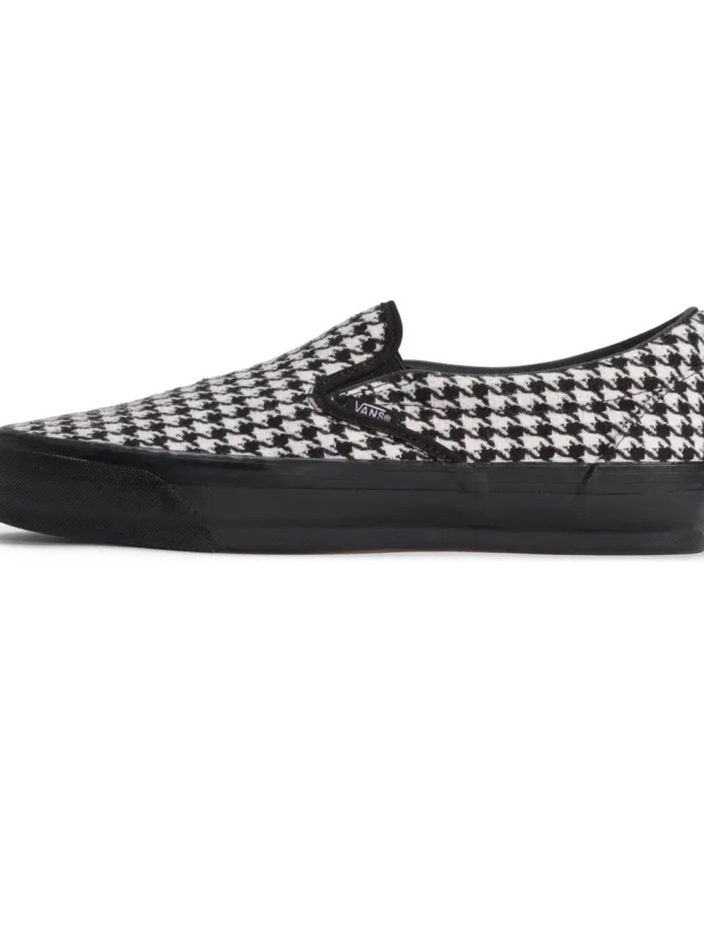 Vans Premium Classic Slip-On Shoe Houndstooth Black / White Women size 7